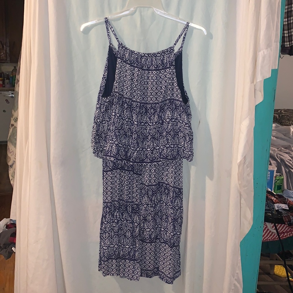 blue dress